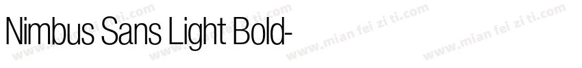 Nimbus Sans Light Bold字体转换